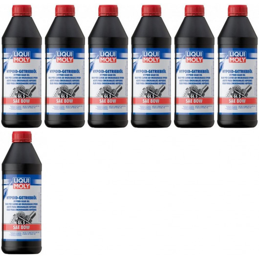 Liqui Moly 1025 Hypoid Getriebeöl GL5 SAE 80W 7x 1l = 7 Liter