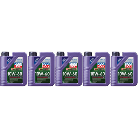Liqui Moly 1390 Synthoil Race Tech GT1 10W-60 Motoröl 5x 1l = 5 Liter