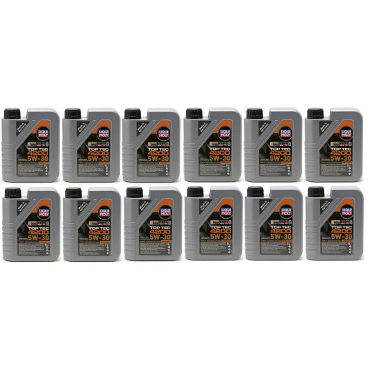 Liqui Moly 3706 5W-30 Top Tec 4200 Longlife III Motoröl 12x 1l = 12 Liter