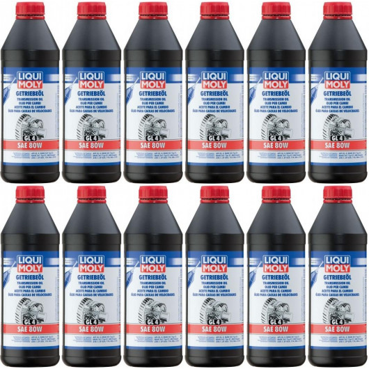 Liqui Moly 1020 Getriebeöl (GL4) SAE 80W 12x 1l = 12 Liter