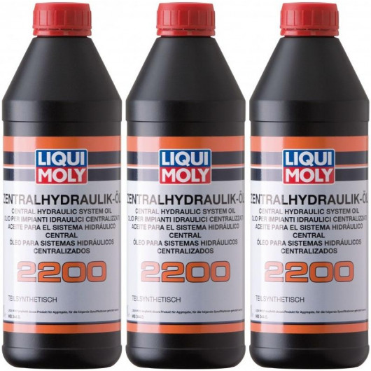 Liqui Moly 3664 ZentralhydraulikÖl 2200 3x 1l = 3 Liter Zentralhydrauliköl Hydrauliköl
