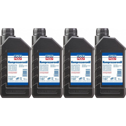 Liqui Moly 1187 Kompressorenöl 4x 1l = 4 Liter