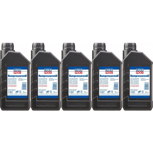 Liqui Moly 1187 Kompressorenöl 5x 1l = 5 Liter