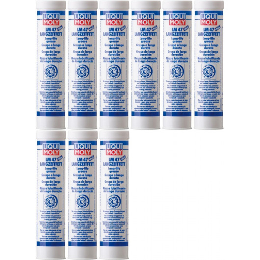 Liqui Moly 3520 LM 47 Langzeitfett + MoS2 Fett Kartusche 9x 400 Gramm