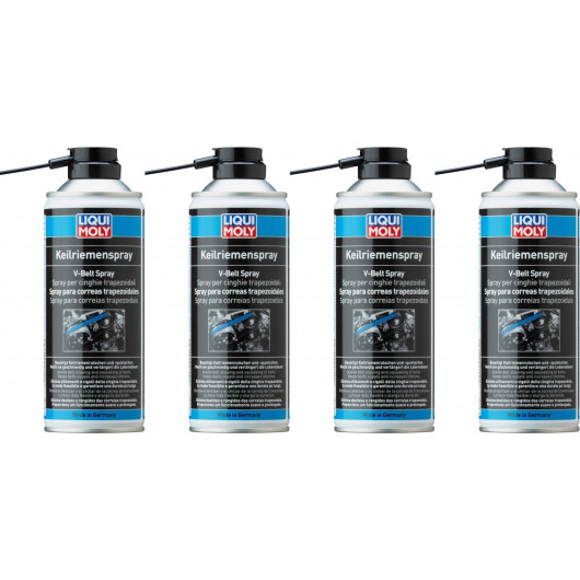 Liqui Moly 4085 Keilriemen-Spray 4x 400 Milliliter - Reparaturhilfen/  Wartung - Reparaturhilfen/ Wartungsprodukte - Pflege & Wartung 