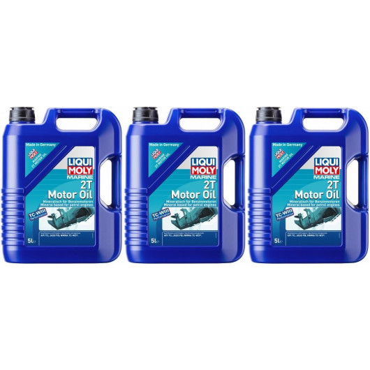 Liqui Moly 25020 Marine 2T Motor Oil 3x 5 = 15 Liter