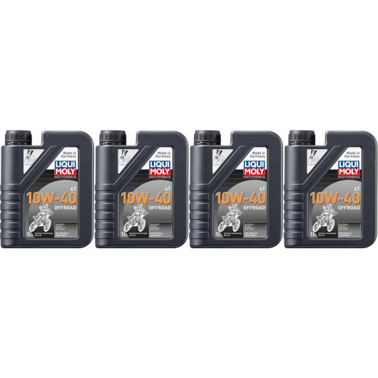 Liqui Moly 3055 Motorbike 4T 10W-40 Offroad Motoröl 4x 1l = 4 Liter