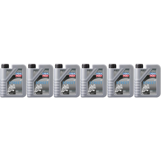 Liqui Moly 1504 Motorbike 2T Street teilsynthetisches Motoröl 6x 1l = 6 Liter