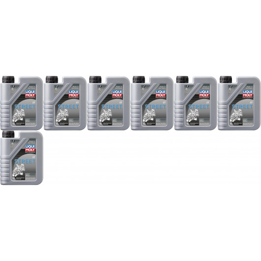 Liqui Moly 1504 Motorbike 2T Street teilsynthetisches Motoröl 7x 1l = 7 Liter