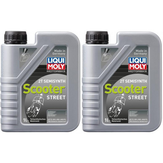 Liqui Moly 1621 Motorbike 2T Semisynth Scooter Street 2x 1l = 2 Liter