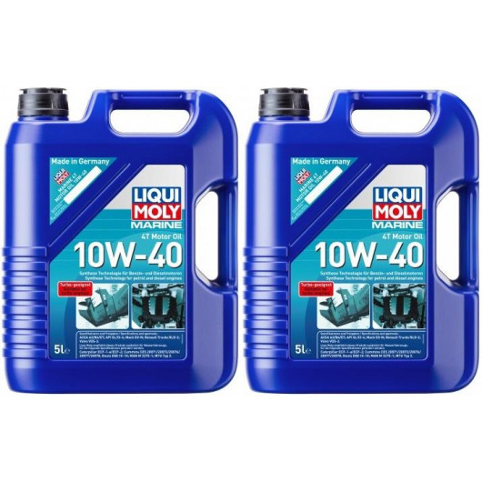 Liqui Moly 25013 Marine Motoroil 4T 10W-40 2x 5 = 10 Liter