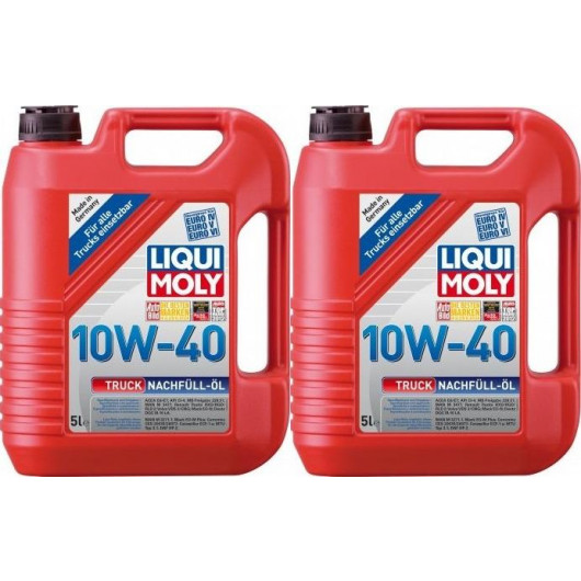 Liqui Moly 4606 Truck-Nachfüll-Öl 10W-40 Motoröl 2x 5 = 10 Liter