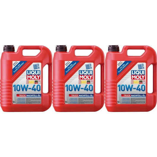 Liqui Moly 4606 Truck-Nachfüll-Öl 10W-40 Motoröl 3x 5 = 15 Liter