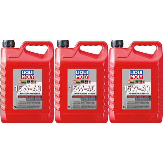 Liqui Moly 1084 Touring High Tech Super SHPD 15W-40 Motoröl 3x 5 = 15 Liter