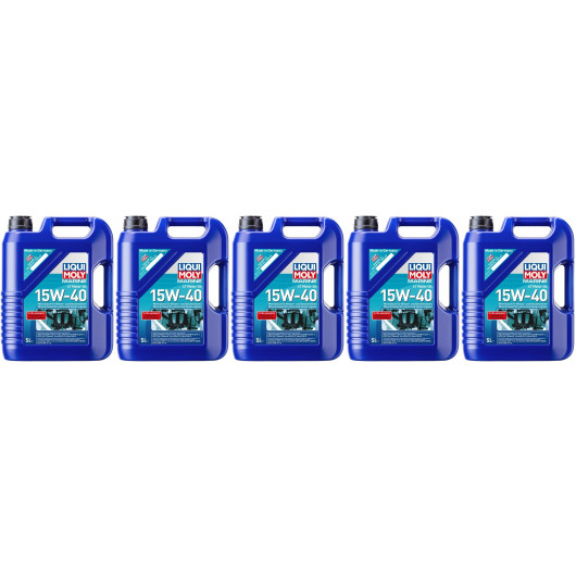 Liqui Moly 25016 Marine 4T Motor Oil 15W-40 5x 5 = 25 Liter