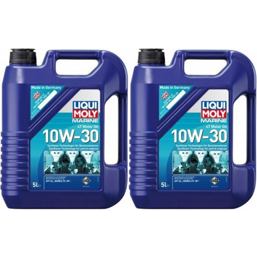 Liqui Moly 25023 Marine 4T Motor Oil 10W-30 2x 5 = 10 Liter