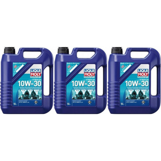 Liqui Moly 25023 Marine 4T Motor Oil 10W-30 3x 5 = 15 Liter