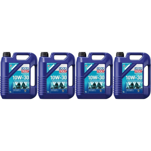 Liqui Moly 25023 Marine 4T Motor Oil 10W-30 4x 5 = 20 Liter