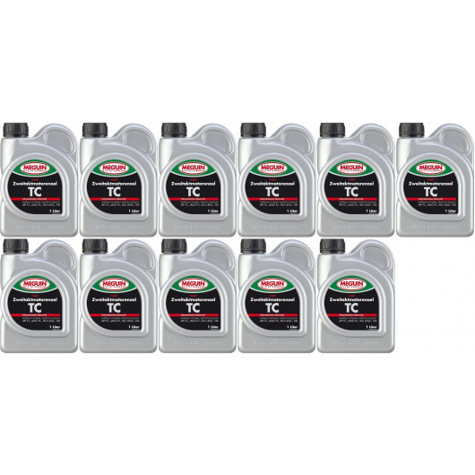 Meguin megol 9025 TC 2T teilsynthetisches Motorrad Motoröl 11x 1l = 11 Liter