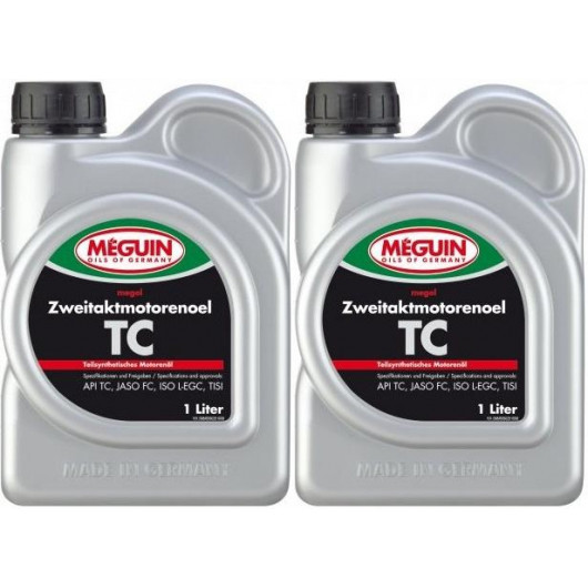 Meguin megol 9025 TC 2T teilsynthetisches Motorrad Motoröl 2x 1l = 2 Liter