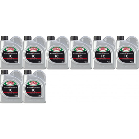 Meguin megol 9025 TC 2T teilsynthetisches Motorrad Motoröl 8x 1l = 8 Liter