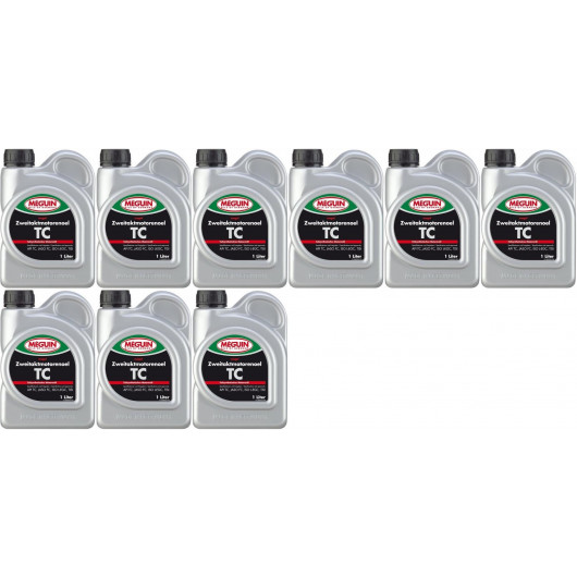 Meguin megol 9025 TC 2T teilsynthetisches Motorrad Motoröl 9x 1l = 9 Liter