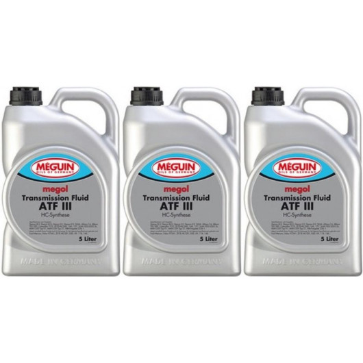 Meguin megol 6477 Transmission Fluid ATF III 3x 5 = 15 Liter ATF