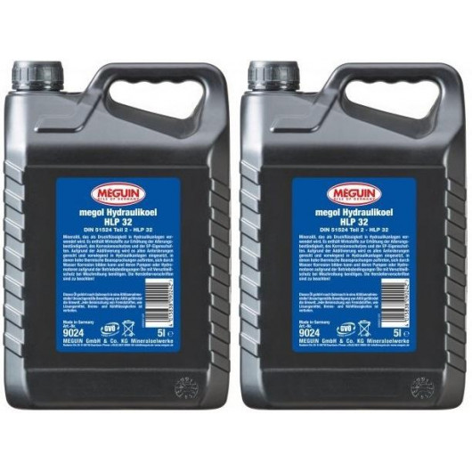 Meguin 9024 Hydraulikoel HLP 32 2x 5 = 10 Liter