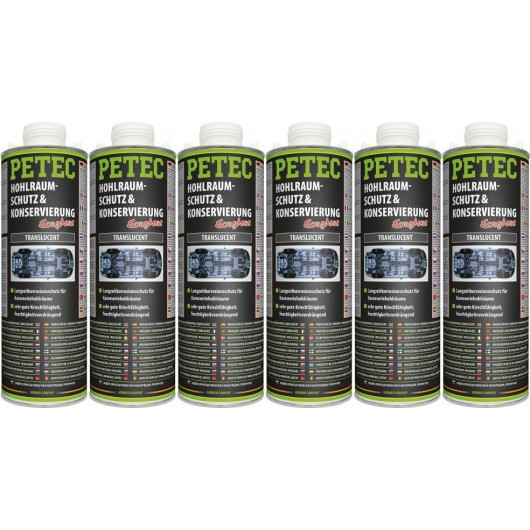 Petec Hohlraumschutz & Konservierung, Saugdose 1000ml 6x 1l = 6 Liter