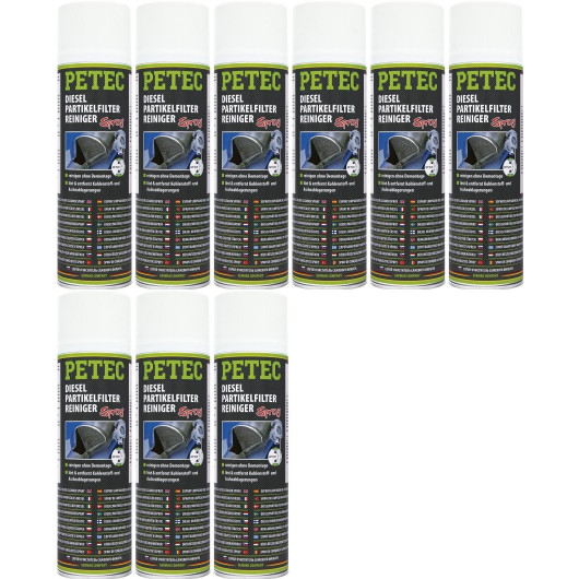 Petec Dieselpartikelfilterreiniger Spray 9x 400 Milliliter