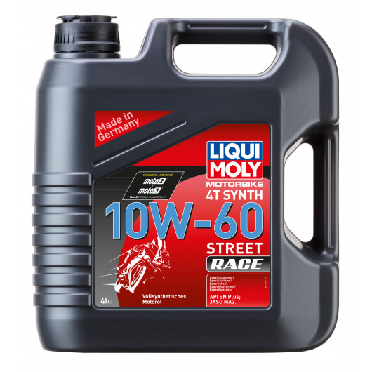 Liqui Moly 1687 Motorbike 4T Synth 10W-60 Street Race Motorrad Motoröl 4l
