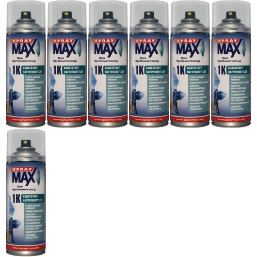 SprayMax 1K Kunststoff-Haftvermittler, 7x 400 Milliliter