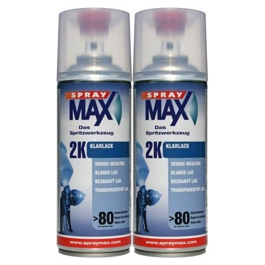 SprayMax 2K Klarlack, 2x 400 Milliliter