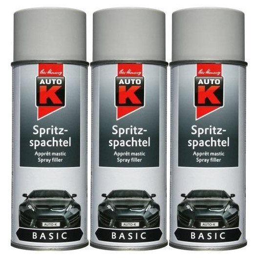 Auto-K Basic Spritzspachtel, 3x 400 Milliliter - Spachtel - Farben