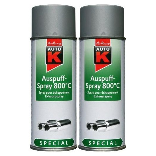 Auto-K Special Auspuffspray 800°C silber, 2x 400 Milliliter