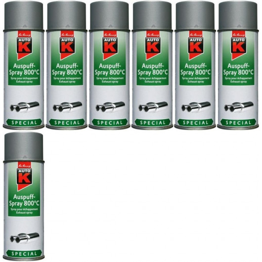 Auto-K Special Auspuffspray 800°C silber, 7x 400 Milliliter