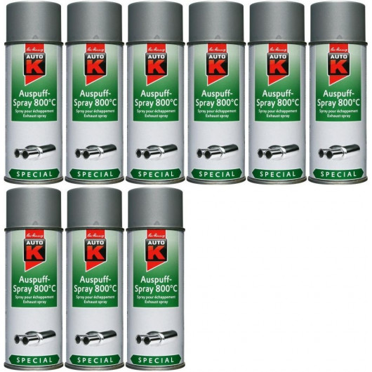 Auto-K Special Auspuffspray 800°C silber, 9x 400 Milliliter