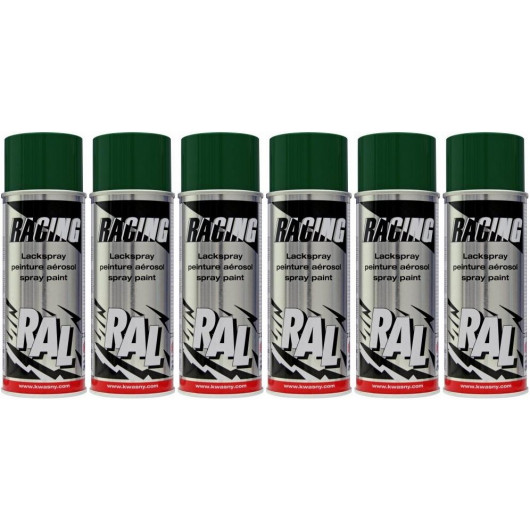 RACING RAL 6005 Moosgrün, 6x 400 Milliliter