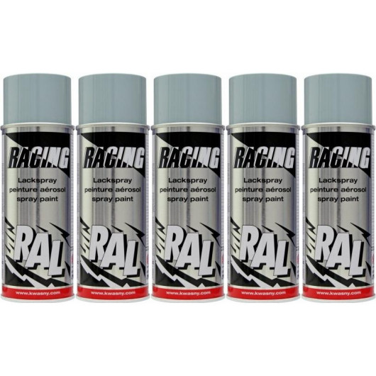 RACING RAL 7001 Silbergrau, 5x 400 Milliliter