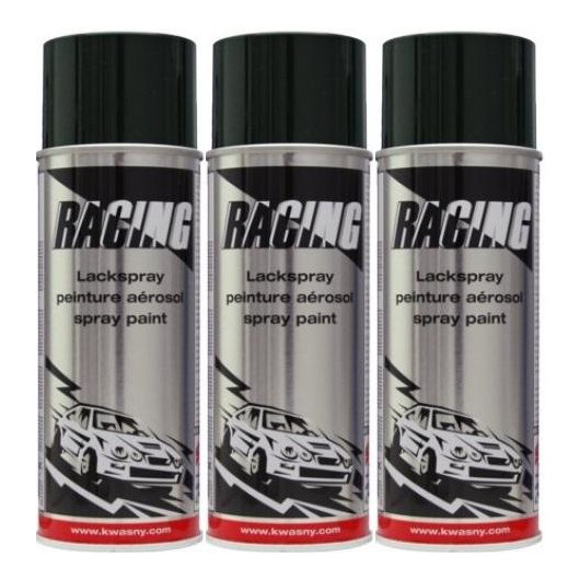 RACING Lackspray Schwarz Matt 25 % Gratis Inhalt 3x 500ml