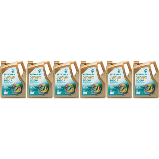 Petronas Syntium 3000 E 5W-40 Motoröl 6x 5 = 30 Liter