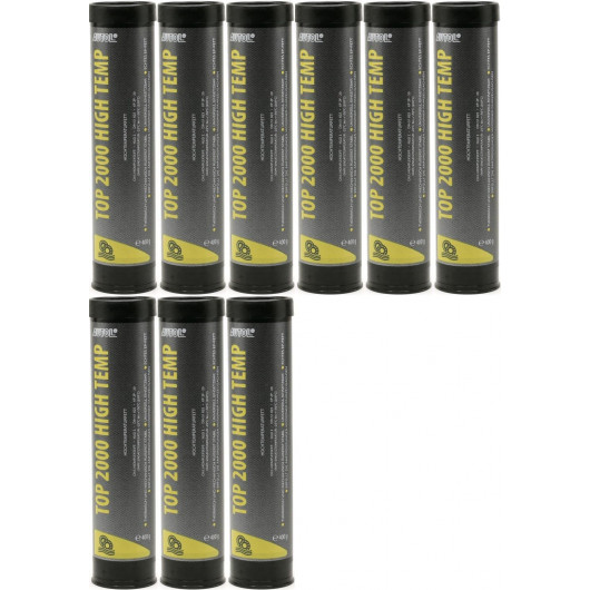 AUTOL TOP 2000 HIGH TEMP Lagerfett Hochtemperatur Fett Kartusche 9x 400 Gramm