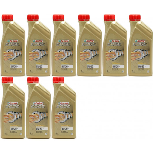 Castrol Edge V 0W-20 Motoröl 9x 1l = 9 Liter