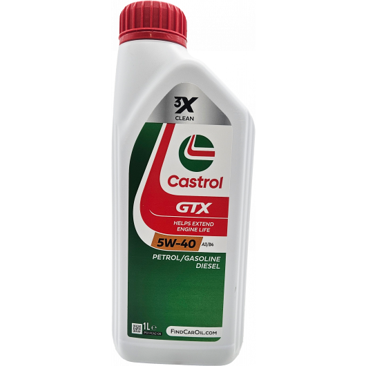 Castrol GTX 5W-40 A3/B4 Motoröl 1l