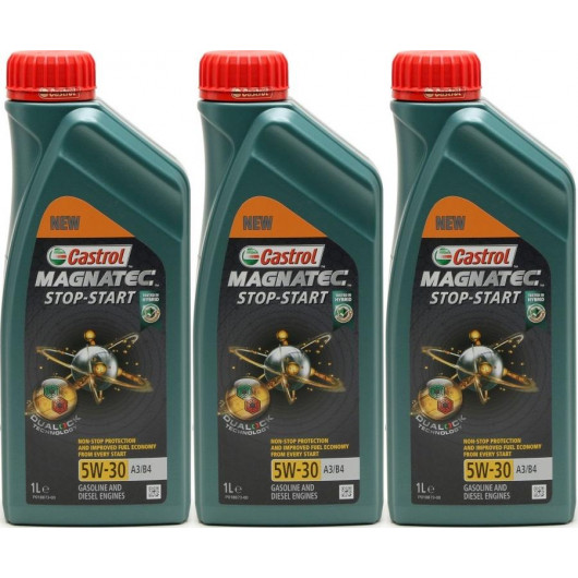 Castrol Magnatec Stop-Start 5W-30 A3/B4 3x 1l = 3 Liter