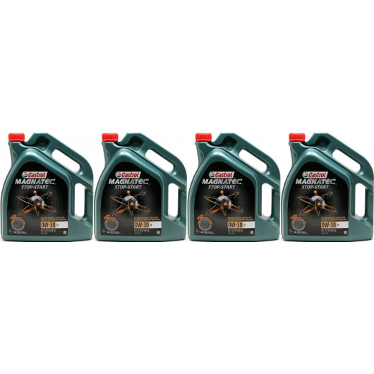 Castrol Magnatec Stop-Start 0W-30 D (Ford WSS-M2C950-A) 4x 5 = 20 Liter
