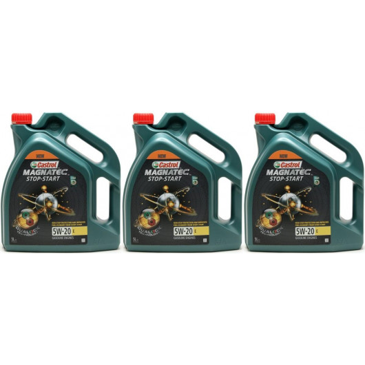 Castrol Magnatec Stop-Start 5W-20 E (Ford EcoBoost WSS-M2C948-B) 3x 5 = 15 Liter