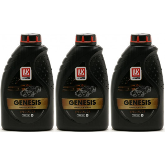 Lukoil Genesis special C4 5W-30 Motoröl 3x 1l = 3 Liter - SAE 5W-30 ...