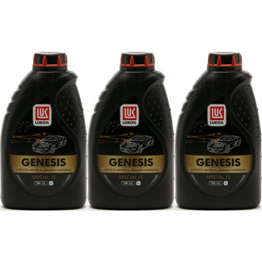LUKOIL GENESIS SPECIAL FE 0W-20 3x 1l = 3 Liter - SAE 0W-20 - Auto/PKW ...
