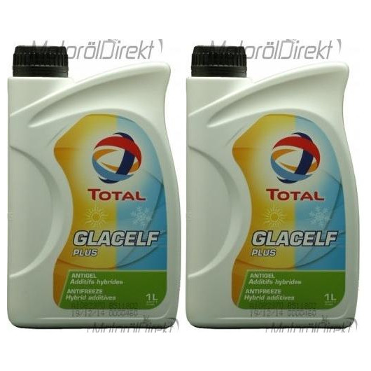 Total Glacelf Plus Kühlerfrostschutz Konzentrat 2x 1l = 2 Liter ...